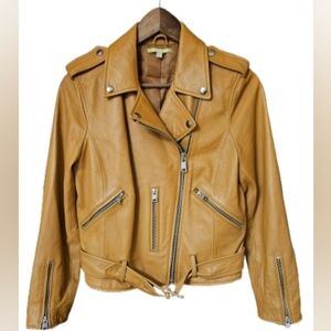 *NWOT Gianni Bini Leather Motorcycle Style Jacket